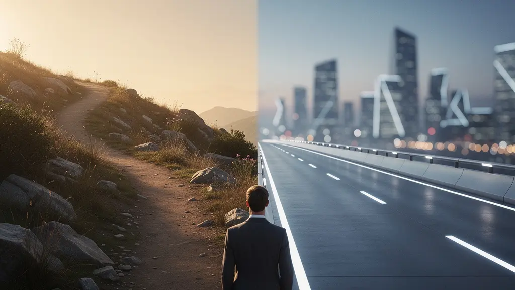 A SaaS founder at a strategic crossroads between bootstrapping and venture capital funding paths