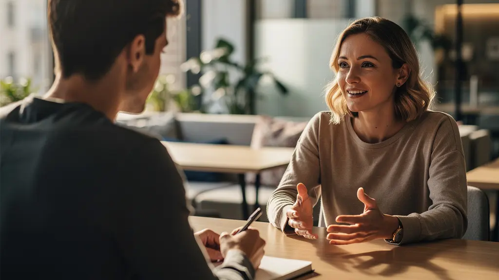 Students and professionals engaged in collaborative discussion